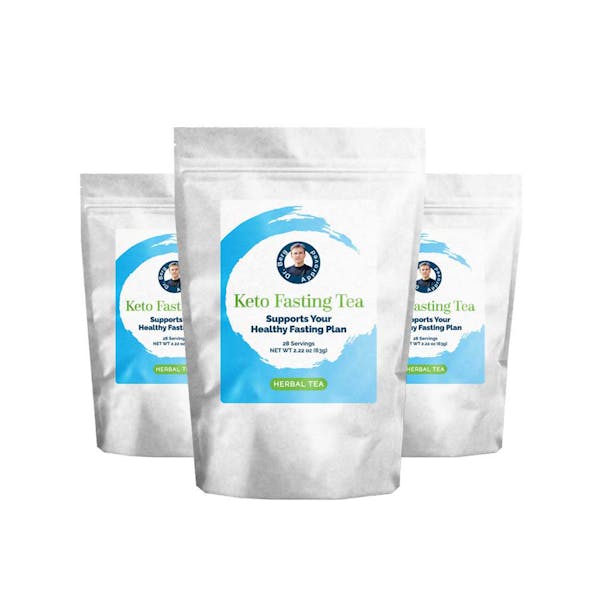3 packets of Dr. Berg Keto fasting nonsweetened tea